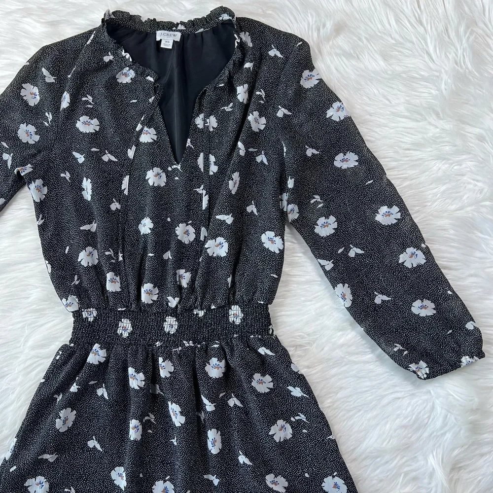 J. Crew Long Sleeve‎ Tie Neck Dress